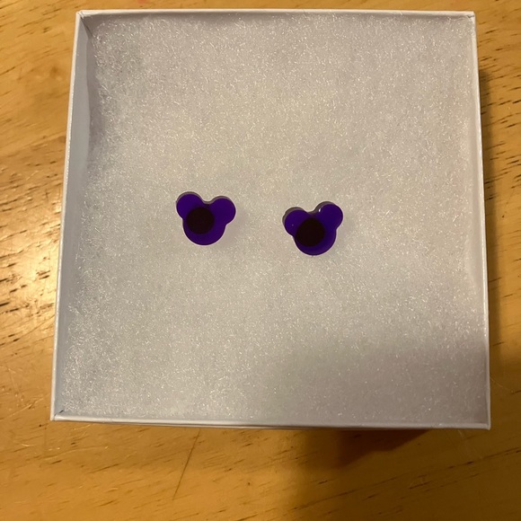 Hand Crafted Jewelry - Handmade resin micky earrings